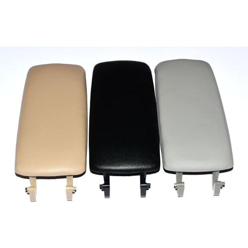 Leather Car Armor Tile Sheet Cover For A6 C5 1998-2005 Center Console Arm Rest Storage Box Cover 3 colors optional 8E0864245P38M