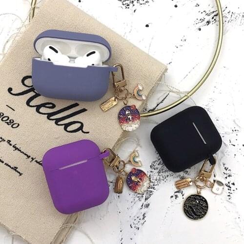 Fashion Cute Rocket Keychain For Airpods Pro 3 Bluetooth Silicone Earphone Cases For AirPods 1 2 Headphones Box Protect Cover