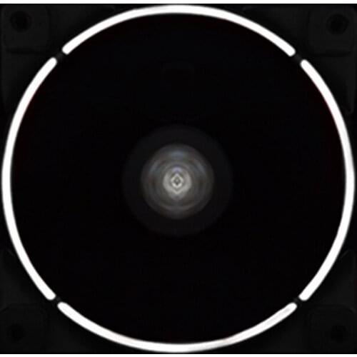 New Monochrome White LED Computer Components Chassis Fan Transparent Desktop Computer Host Cooling fan silent Fans Cooling 12cm