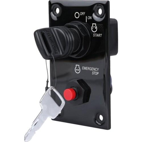 Marine Outboard Single Engine Ignition Key Switch Panel 37100-96J24 for Suzuki