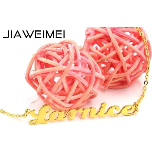 Custom Any Name Jewelry Gold Necklace Personalized Nameplate Christmas Gift
