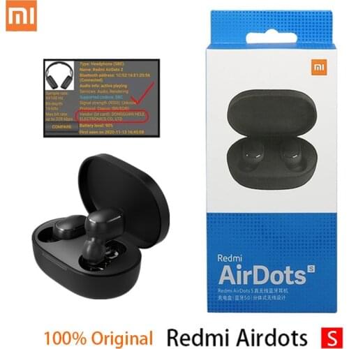 Redmi Airdots 2 XiaoMi S In Ear Bluetooth 5.0 Xiaomi Earphones Mi True Wireless Headphones With Mic Noise Reduction Headset