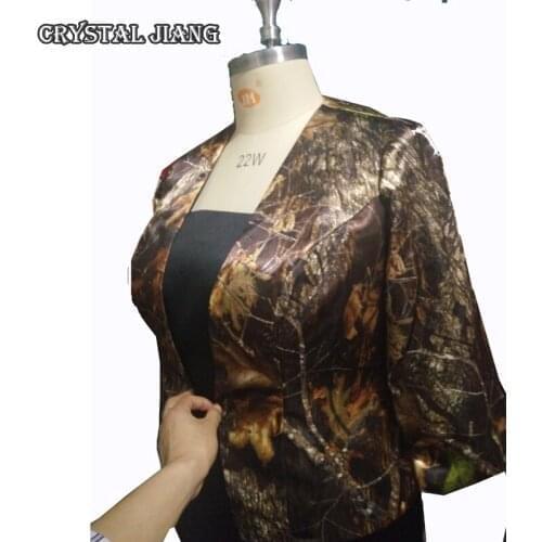 Mossy Oak Camo Mother of the Bride Dresses With Jacket