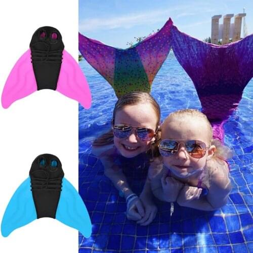 Hot Adult Swim Fins Children Training Flippers Kids Mermaid Swim Swimming Foot Flipper Diving Feet Tail Swimming Equipment