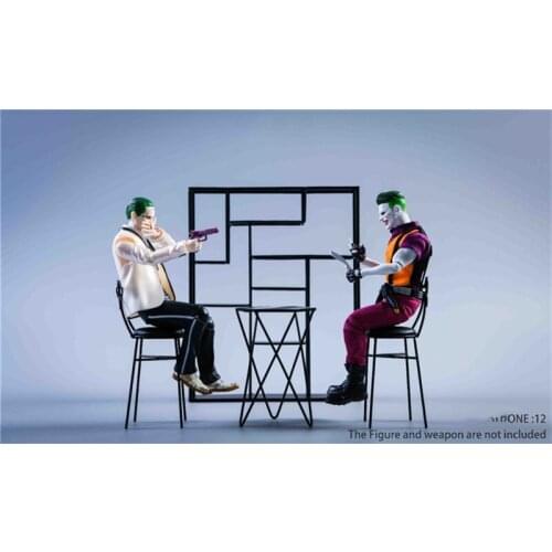 Hot Sales TOYS 1/12 Scale Metal Material Leisure Table and Chair Scene Components TW2030 For Fans Collection