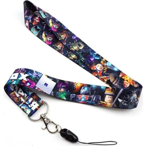Cartoon Games Ro Neck Strap Lanyard for Keys USB ID Card Badge Holder Mobile Phone Straps Necklace Cospaly Keychain Gift