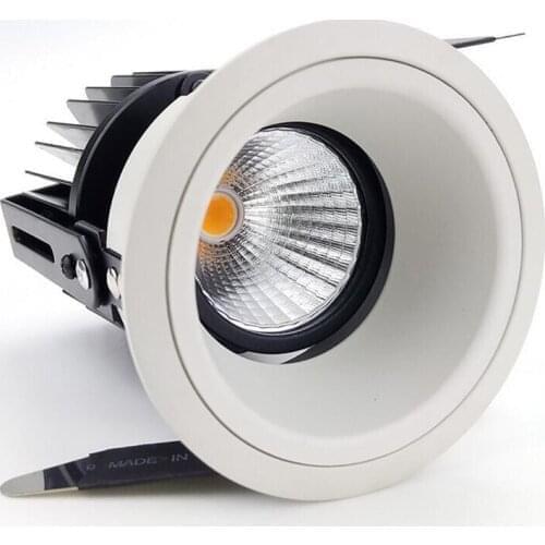 8pcs Dimmable 10W 15W 20W COB LED Downlight AC85-265V LED Recessed Ceiling Lamps LED Spotlight for Clothing Shoes Shop Stores