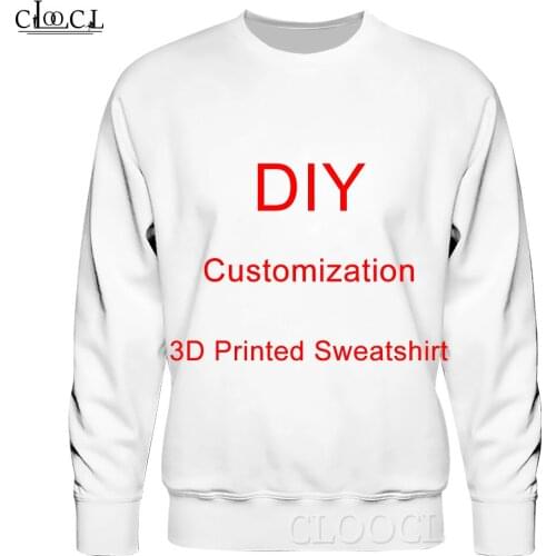 CLOOCL DIY Custom Design Anime/Photo/Star/Singer Pattern 3D All Over Printed Sweatshirt Men Women Autumn Streetwear Pullover
