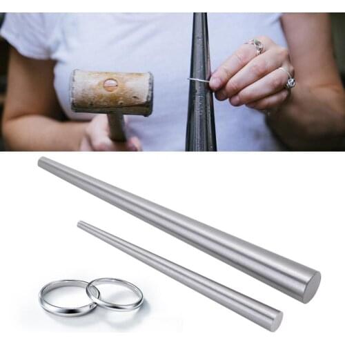 Stainless Steel Ring Enlarger Stick Mandrel Sizer Tool for Jewelry Making and Ring Forming DIY Practical Jewellery Tools