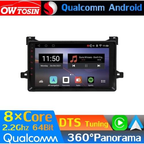 Qualcomm 8Core Android Car Media For Toyota Prius XW50 2015-2021 GPS 360 Panoramic Radio CarPlay Auto DTS HIFI HDMI 4G LTE WiFi