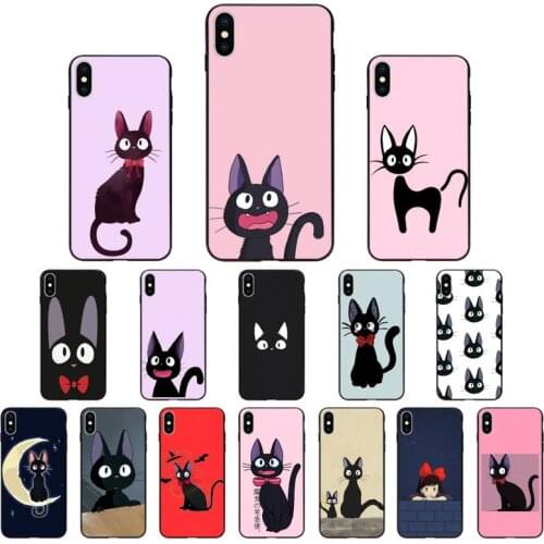 YNDFCNB Kikis Delivery Service cat Custom Soft Phone Case for iphone 11 Pro Max X XS MAX 6 6s 7 8 Plus 5 5S 5SE XR SE2020
