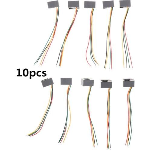 10 Pcs/lot 4 Wires 8cm 616E 4P4C RJ11 Female Telephone Connector Adapter