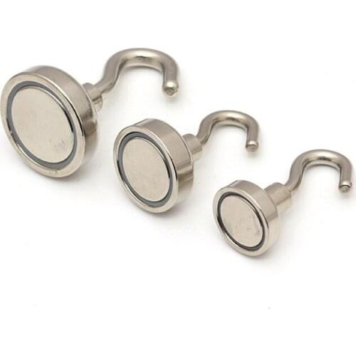 2PCs Strong Magnetic Hooks Heavy Duty Wall Hooks Hanger Key Coat Cup Hanging Hanger for Home Kitchen Storage Organization