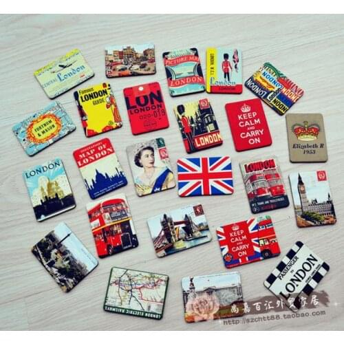 24 Piece Magnetic Fridge Magnets Refrigerator Sticker London Scenery Home Decoration Accessories Magnetic Paste Arts/Crafts