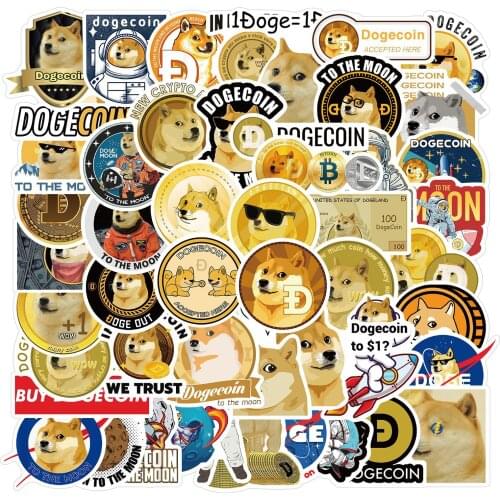 50PCS Cartoon Stickers Dog Cute Different Style Dogs Sticker Animals Funny Corgi On Laptop Phone Pet Supplies Party Kids Gifts