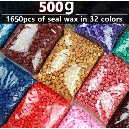 500g Vintage Sealing Wax Tablet Pill Beads Envelope Wax Seal Sticks for Envelope Wedding Wax Seal Ancient Sealing Waxs 1650pcs