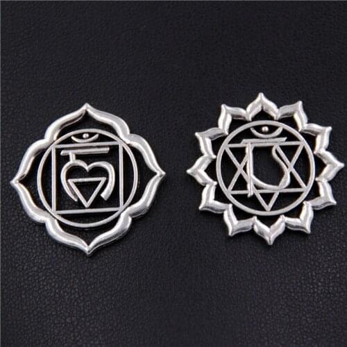 8PCS OM Religious Aum Buddhism Yoga Charm DIY Jewelry Making For Necklace&Bracelet