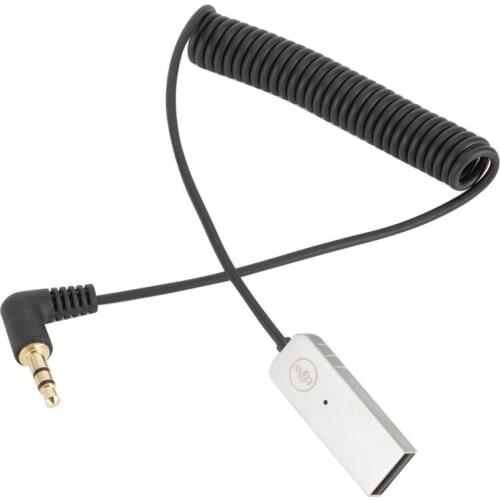 Adapter Dongle Cable For Car 3.5mm Jack Mic Receiver Speaker Wireless Bluetooth-compatible Audio Music Auto Handsfree