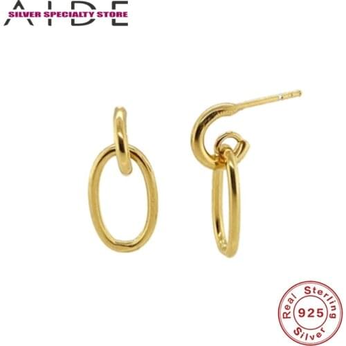 AIDE Personality Drop Earrings For Women 925 Silver Earrings 2020 Fashionable Girl Earrings Jewelry Pendientes Brincos Aretes