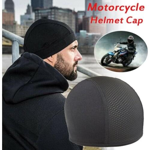 Quick-drying Cycling Caps Motorcycle Bike Helmet Inner Wicking Cooling Dome Hat Soft Breathable Sports Hats