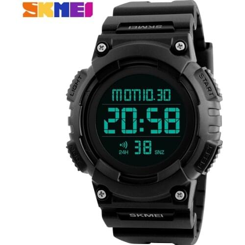 SKMEI Brand Fashion LED Digital Watch Men Countdown Sports Watches Men Double Time Chronograph Military Wristwatch Waterproof