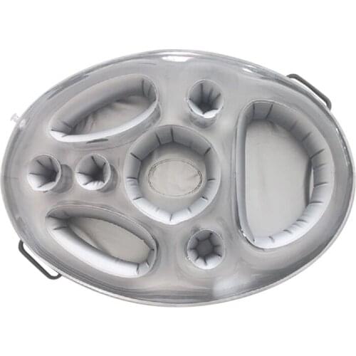 Summer Party Bucket Cup Holder Inflatable Pool Float Beer Drinking Cooler Table Bar Tray Beach Swimming Ring Accessories