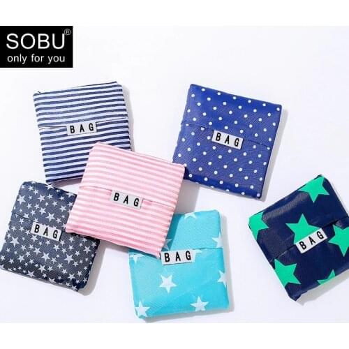 Eco Shopping Tote Bag Canvas Ripstop Large Capacity Shopping Bags Reusable Shoulder Handbag Foldable Portable Grocery Pouch