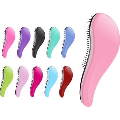 Ergonomic Design Handle Magic Hair Comb 9 Colors Anti-Static Hair Brush Large Size Tangle Detangle Shower Massage Hairbrush Comb