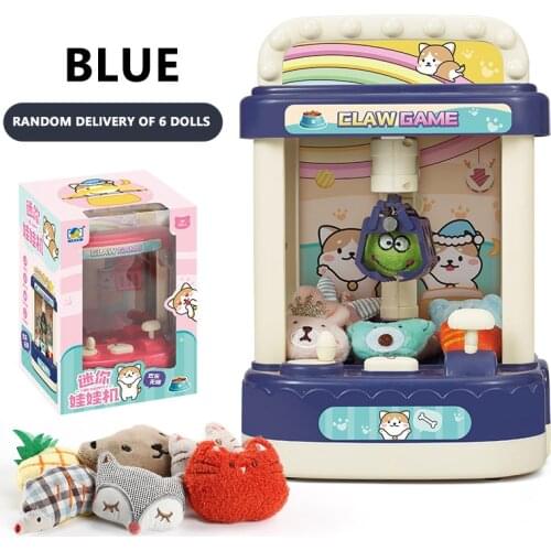 Coin Operated Game Machine Crane Machine Candy Doll Grabber Claw Arcade Machine Automatic Toy Kids Children Catcher Alarm Clock