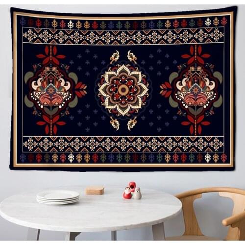 Indian Mandala Tapestry Vintage Retro Wall Hanging Sandy Beach Throw Rug Blanket Camping Tent Travel Mattress Bohemian