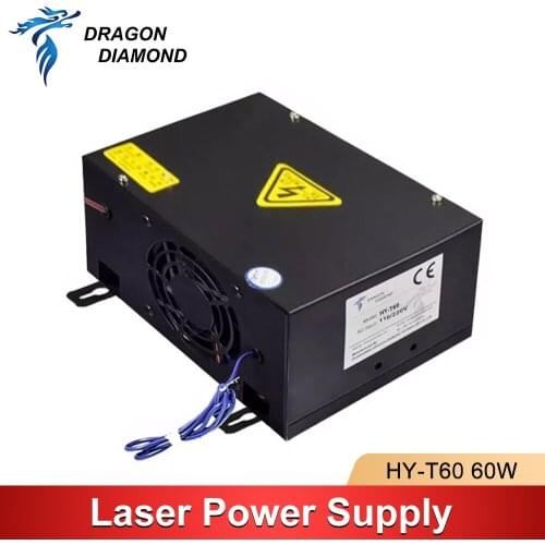 Dragon Diamond HY-T60 60W Co2 Laser Power Supply 60W AC220V/110V For Co2 Laser Engraving Cutting Machine