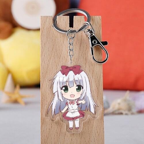 IVYYE ALICE Girls Fashion Anime Acrylic Key Chains Cartoon Keyring Keychain Pendant Toys Keyholder Unisex Birthday Gifts NEW