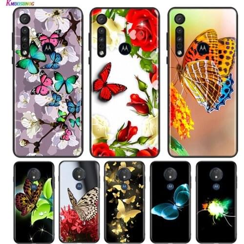 Colourful Butterfly For Motorola G9 G8 G Stylus Power One Fusion Hyper Edge E7 E6 5G Plus Play Lite Phone Case