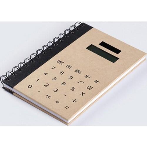 Creative Betterhill Multi-function Notebooks Solar Power Calculator Memo Notes Book Notepad Diary Writing Paper