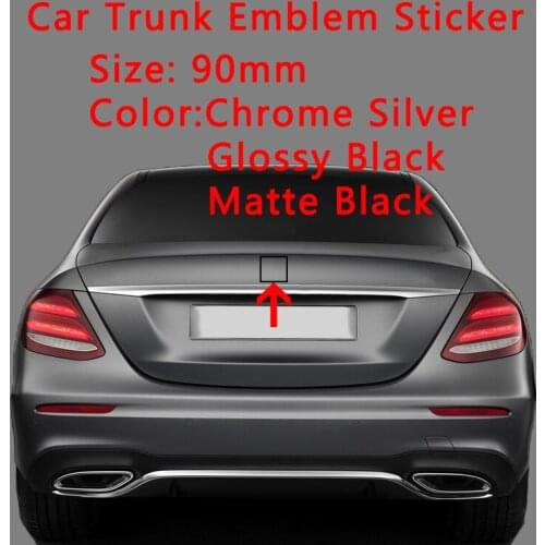 Trunk Logo 3 Pins Star Emblem Badge for A C E S CLA GLC G V Class Styling Auto Accessories 90mm Black/Silver