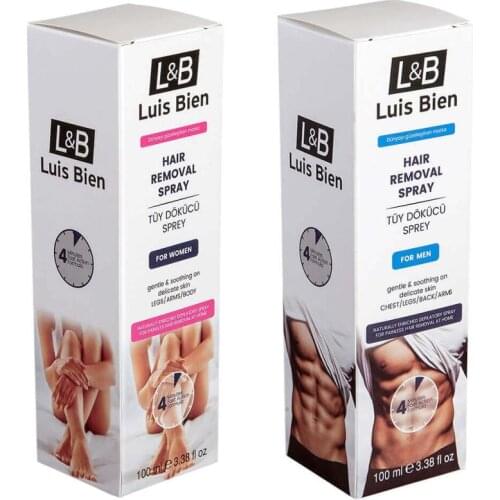 Luis Bien Painless Permanent Hair Inhibitor Removal Spray Stop Hair Growth Body Leg Armpit Arm Chest Hair removal Smooth Skin
