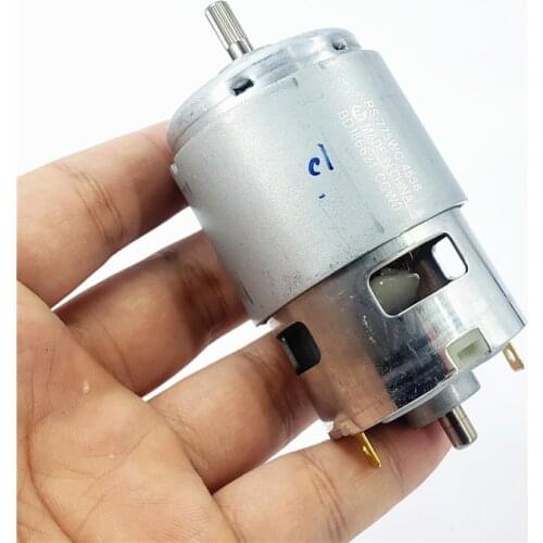 MABUCHI RS-775WC-4538 Motor DC 12V-24V 8600RPM High Speed Large Torque Dual Shaft Knurling Shaft for Electric Drill Tool