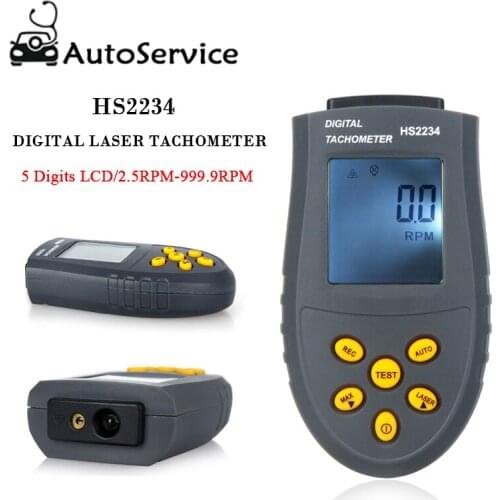 Mini Digital Laser Tachometer Non-contact Engine Motor Speed Meter Tester Gauge LCD RPM Automatic Measuring Instrument wholesal