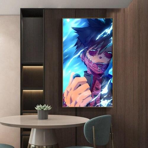 My Hero Academia Colorful Art Prints Original Canvas Artwork 50 x 70 cm,No Frame