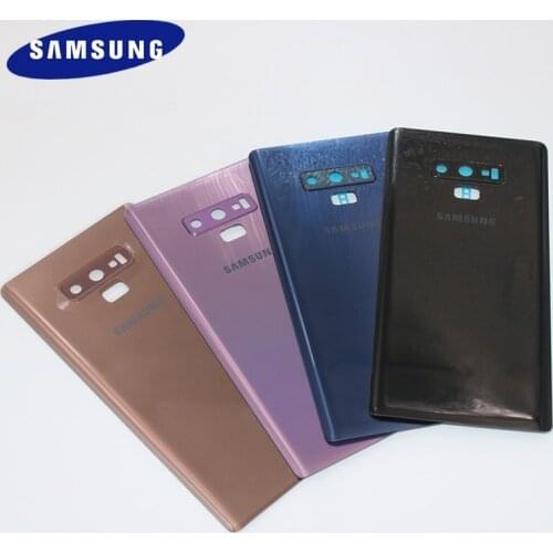 Original SAMSUNG Note 9 Back Battery Door Rear Glass Housing Case For Galaxy Note9 N960 N960F SM-N9600 With Camera Lens & Logo