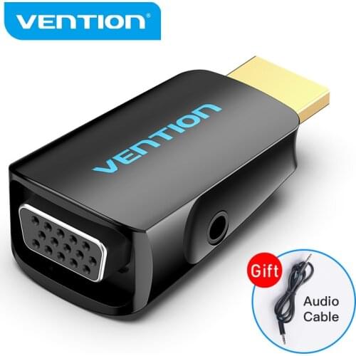 Vention HDMI to VGA Converter 1080P HDMI Male to VGA Female With Audio Adapter for PS4 Laptop TV Box Projector VGA HDMI Adapter