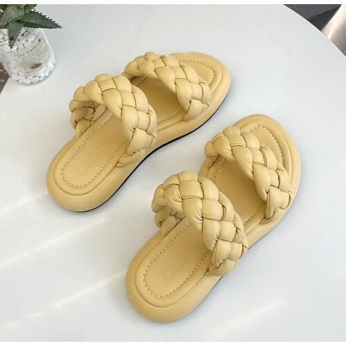 Women Narrow Band Platform Slippers Outdoor Open Toe Elegant Solid Sandals Women Brand Design Summer Shoes Women