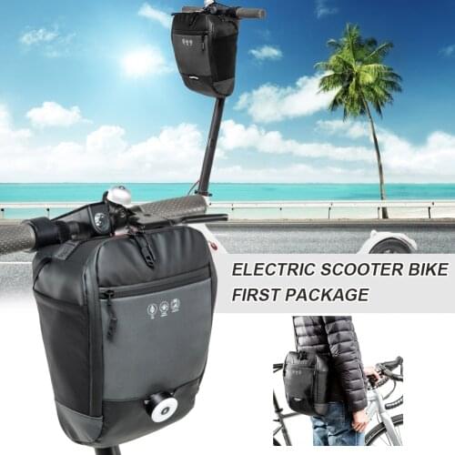 Large Capacity Storage Bag Hanging Front Pouch Carrying Bag Electric Scooter Front Hanging Bag Durable Carring Charger Tools