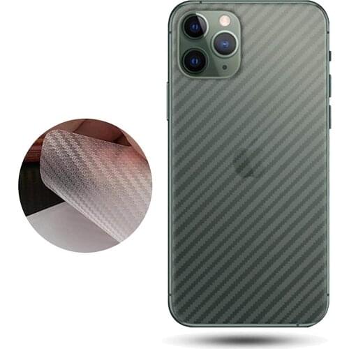Carbon Fiber Matte Back Skin Protective Film Cover For iPhone 12 Mini 11 Pro Max XS X XR 7 8 Plus SE 2020 Protection Accessories