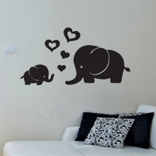 Elephant Mirror Wall Stickers Living Room Bedroom Acrylic Mirror Stickers Home Decoration Self-adhesive DIY Mirror Wall Stickers
