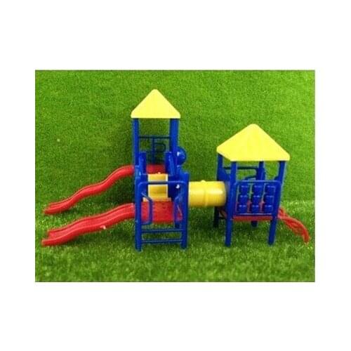 1;150-200 architectural playgroud scale Slide Combination Kids Outdoor Toy /plastic Slide Structure model for outdoor scenery