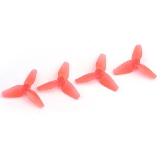 2pairs CW CCW 40mm Three-blade Propellers 3 Leaf Blades 1.0mm Shaft for Mobula7 /720 /8520 Motors and 0603/0703 Brushless Motors