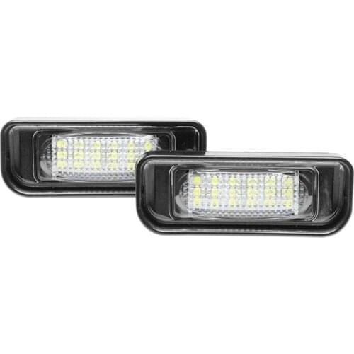 2Pcs White Led Number License Plate Light Lamp for Mercedes Benz W220 S Class 1999-2005
