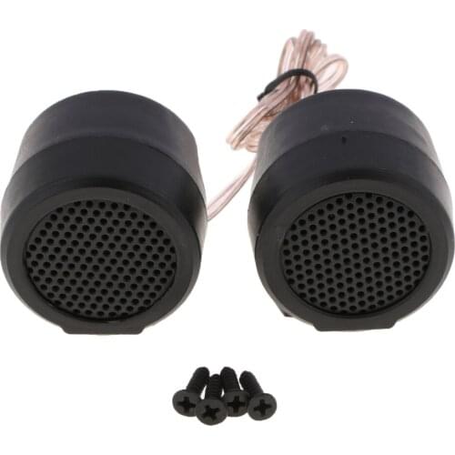 2x Component Tweeters Audio Silk Dome Flush or Surface Mount for Car 40MM