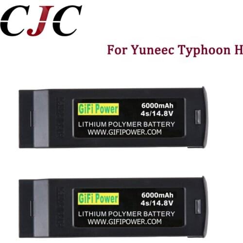 2PCS RC Drone Battery 4S Full 6000mAh / 6400mah 14.8V Replacement LiPo Battery for Yuneec Typhoon H Drone RC Quadcopter